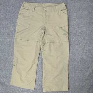 The North Face Hiking Pants Short 14 Gray Outdoor  Hiking Cargo Convertible‎